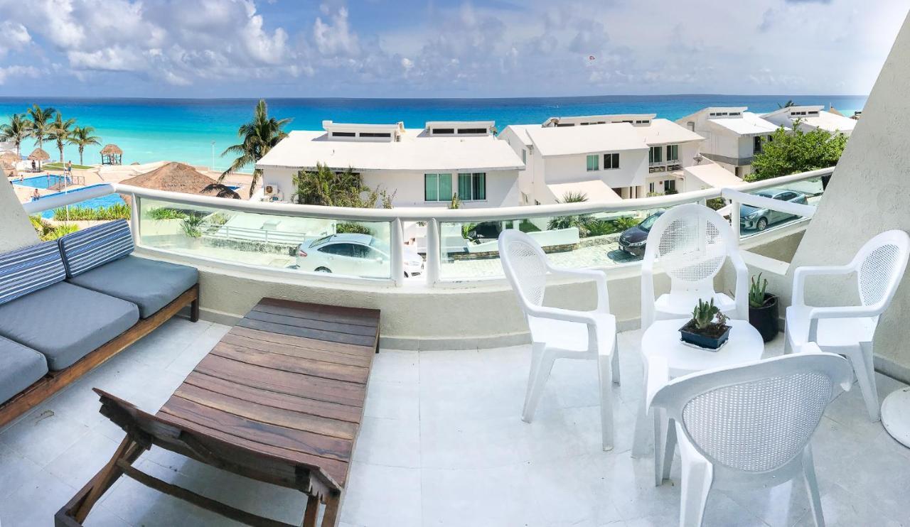 Apartment On The Beach With Terrace Ocean View, Brisas Cancun 01 By Beach & Ocean Apartments 외부 사진